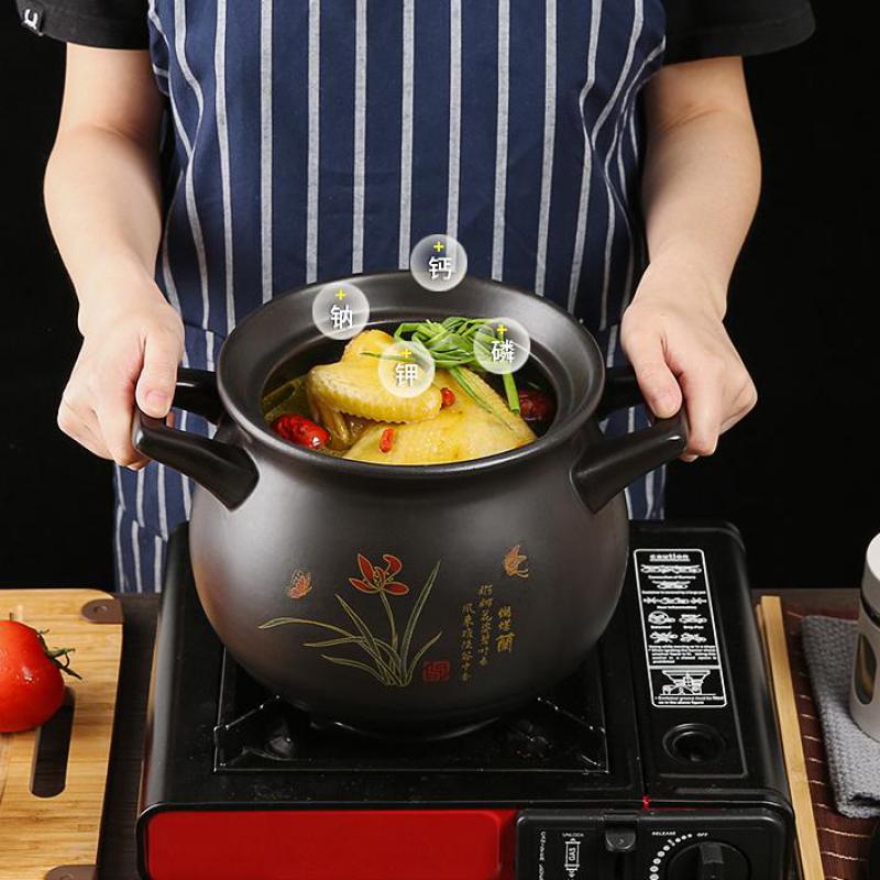Casserole cooker household gas soup gas stove special ceramic small sand pot high temperature resistant jar health stone pot