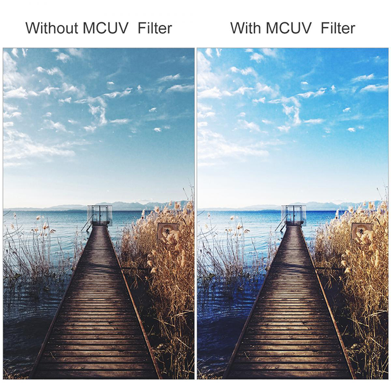 K&F CONCEPT UV Filter Lens MC Ultra Slim Optics with Multi Coated Protection 52mm 55mm 58mm 62mm 67mm 72mm 77mm 82mm