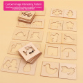 Wooden Painting Graffiti Board Drawing Toys Painting Learning Stencil Templates Coloring Kids Drawing Toys xmas gifts