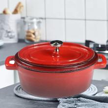 Mini Dutch Ovens Enameled Cast Iron Covered Casserole Anti - Scalding Oval Pot Kitchen Cooking Pot Cookware