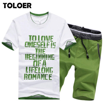 Summer Men's Shorts Casual Suits Sportswear Mens Clothing Sets Short Pants Male Sweatshirt Boy Fashion Tracksuit Clothing 4XL