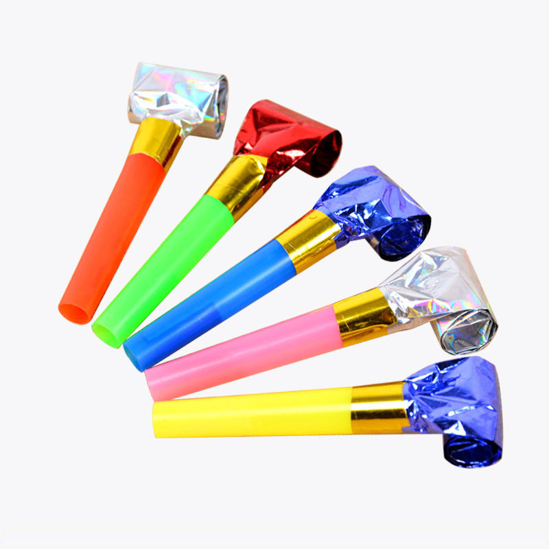 30PCS/Pack Multicolor Party Blowouts Whistles Wedding Birthday Noise Maker Kids Party Favors Noice Maker Toys Goody Bags Pinata