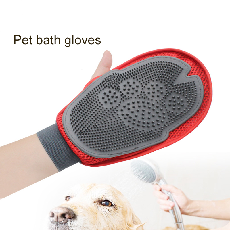 Pet Dog Cleaning Gloves Cat Dogs Bathing Massage Gloves Beauty Dog Accessories Cat Hair Grooming Left And Right Hand Available