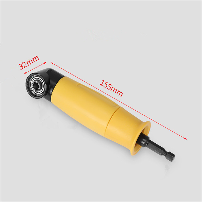 90 Degree Angle Extension Right Driver Drilling Hex Shank Screwdriver Magnetic 1/4 Inch Hex Drill Bit Socket Holder Adaptor