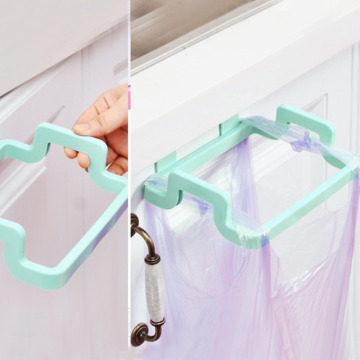 Portable Garbage Bag Holder Hanging Kitchen Door Back Type Clip Stand Household Cabinet Cupboard Washcloth Hanger
