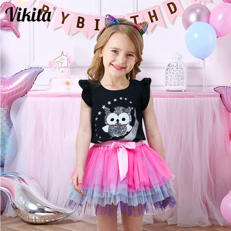 VIKITA Baby Girls Tutu Skirt Ballerina Pettiskirt Fluffy Children Ballet Skirts For Party Dance Princess Girl Tulle Clothes