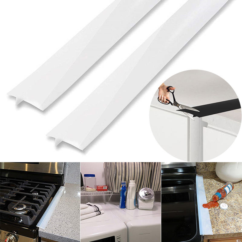 Silicone Stove Counter Gap Filler Sealing Spills Gap Fillers Easy Clean Gaps Cover Kitchen Supplies