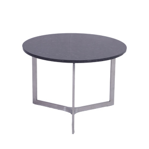 Modern Stainless Steel Round Marble Coffee Table