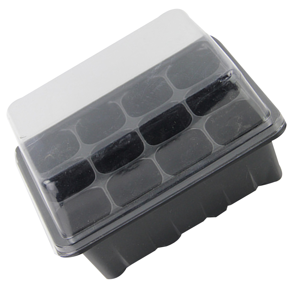 1pcs Plant Pot Seed Tray Plastic Nursery Tray Starter with Lids Garden Tools Grow Box Greenhouse Kit 6 Cell Hole/12 Cells Hole