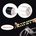 50Meters/Roll 0.7mm Wide Strong Elastic Crystal Beading Cord for Bracelets Stretch Thread String Necklace Cords Line DIY Jewelry