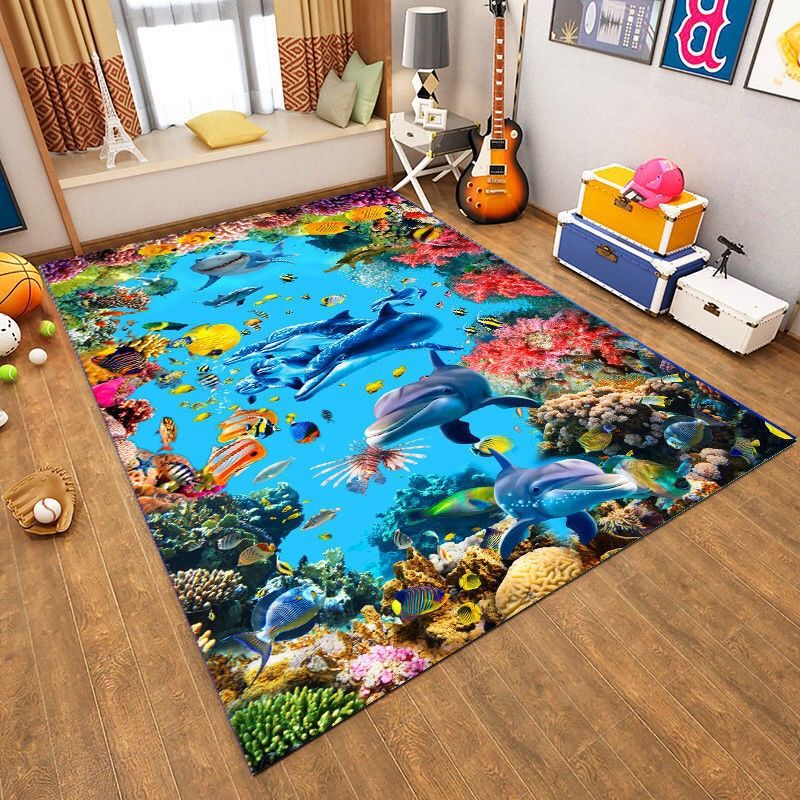 3D Printed Nordic Big Carpets For Living Room Bedroom Area Rug Modern Kids Room Play Tent Large Carpet Home Hallway Mat alfombra