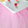 High Baby Shower Tutu Tulle Table Skirts 100x35cm Birthday Home Textile For Table Skirting Chair Home Textiles Party Supplies