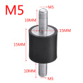 4Pcs/Set M5/M6/M8 Rubber Steel Mounts Anti Vibration Shock Damper for Air Compressors Water Pump Welding Machine