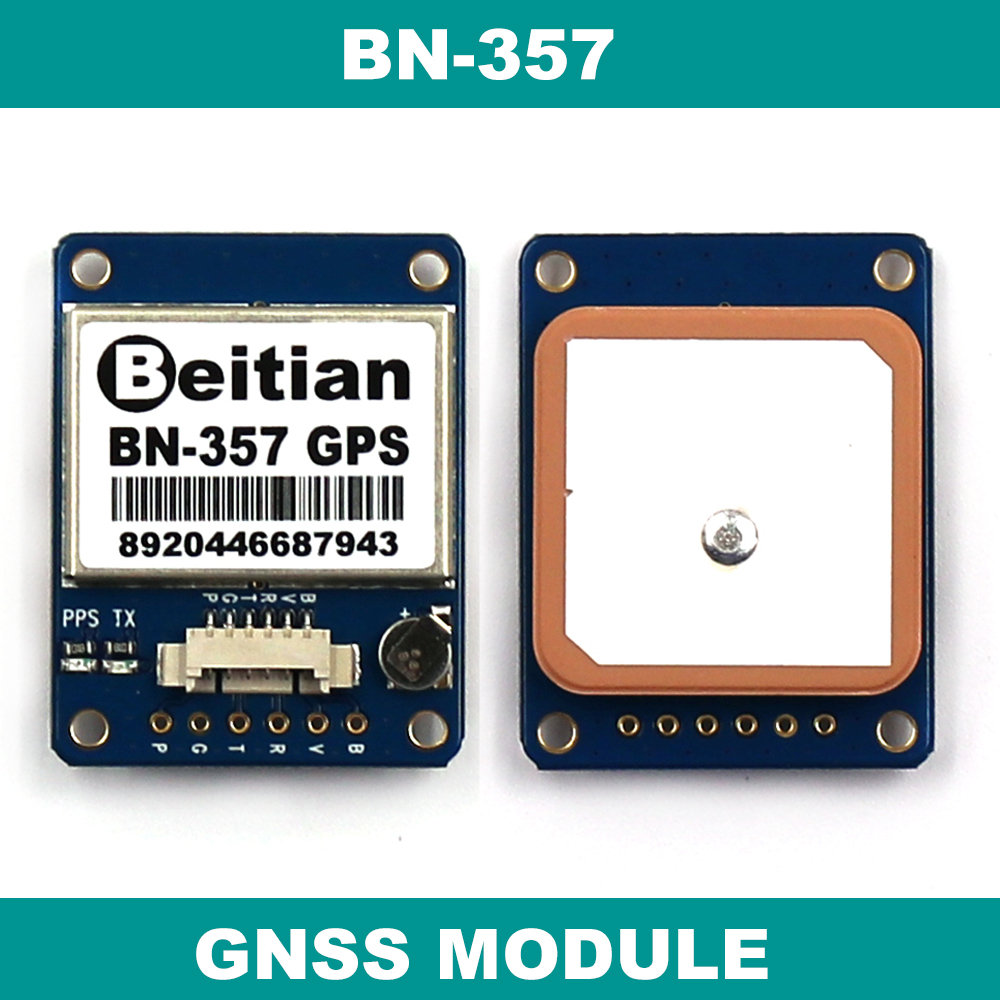 1PPS UART TTL level GPS GLONASS Dual GNSS module GPS module with antenna FLASH BN-357