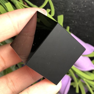 Natural Black Obsidian Quartz Crystal Cube Crystal Stone Polished Specimen Minerals Healing Stone Home Decoration