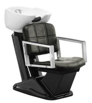 Hair salon seated flush bed. Ceramic basin barbershop half lying type mobile. Shampoo chair