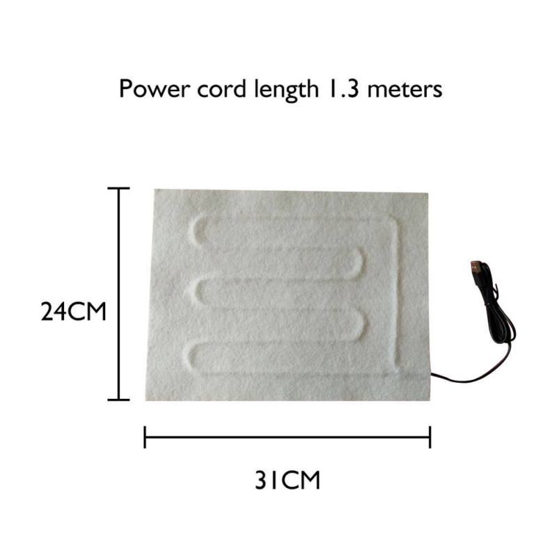 Carbon Fiber Heating Pad Hand Warmer 5V USB Heating Film Electric Winter Infrared Fever Heat Mat DIY Clothes Heating Warmer Pad