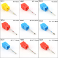 ERUIKA 24 Type Diamond Nail Drill Bit Milling Cutter for Manicure Rotary Burr Electric Machine Accessories Nail Files Brush