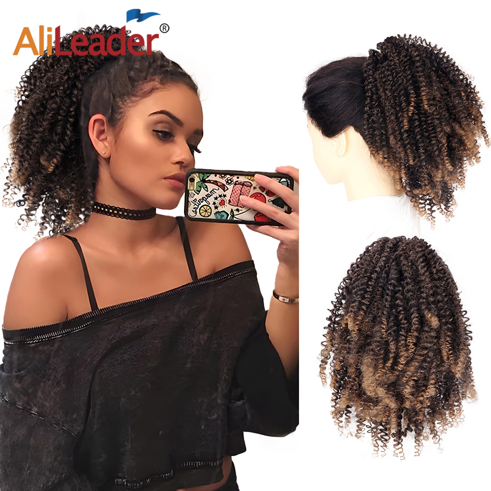 Drawstring Kinky Curly Ponytail 9 8