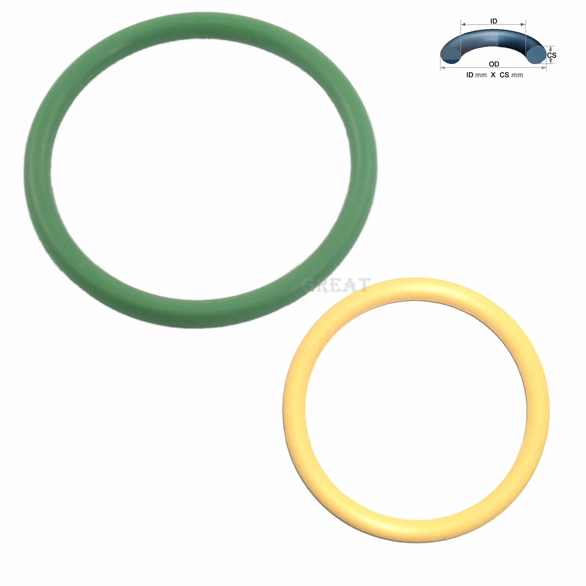 5X0.8 Oring 5mm ID X 0.8mm CS EPDM Ethylene Propylene FKM FPM Fluorocarbon NBR Nitrile VMQ Silicone O ring O-ring Sealing Rubber