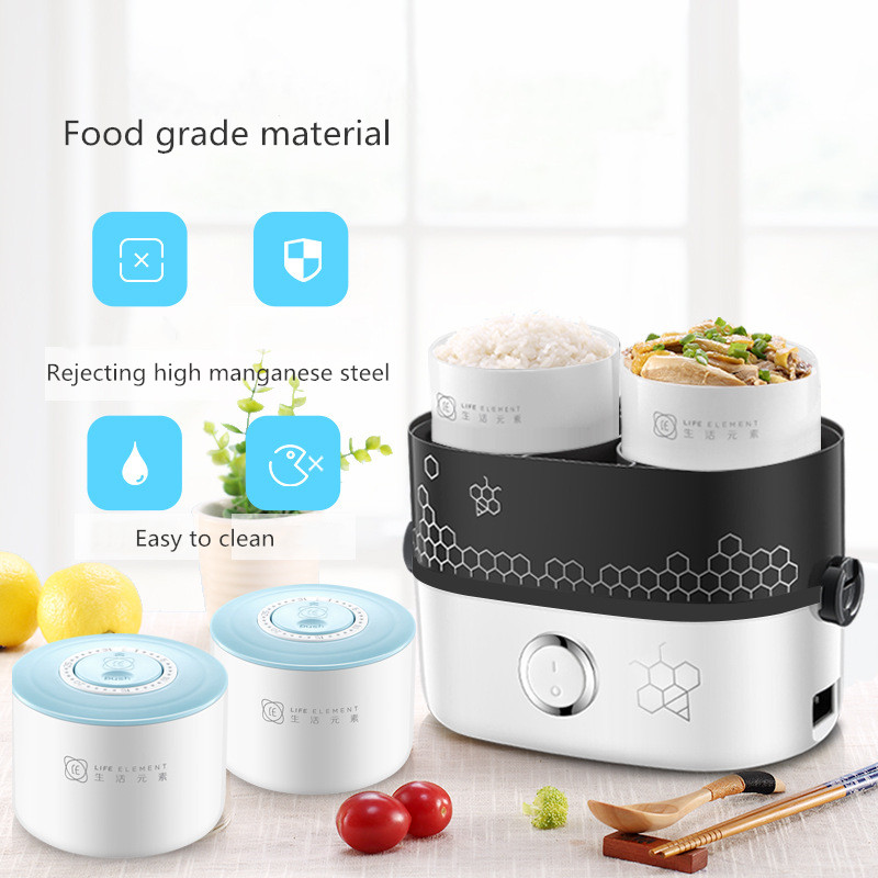 Electric Lunch Box Food Warmer Small Portable Rice Cooker Mini Cooking Appliance Hot Dish Cooking Thermal Cooker Lunch Warmer