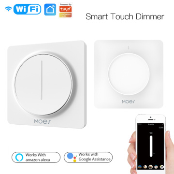 WiFi Smart Rotary/Touch Light Dimmer Switch Smart Life/Tuya APP Remote Control Works With Alexa Google Home Automation Modules