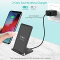 15W Qi wireless charger stand for Doogee S60 S70 Lite BL9000 Ulefone Armor X 6 6s 7 Fast wireless charging station phone charger