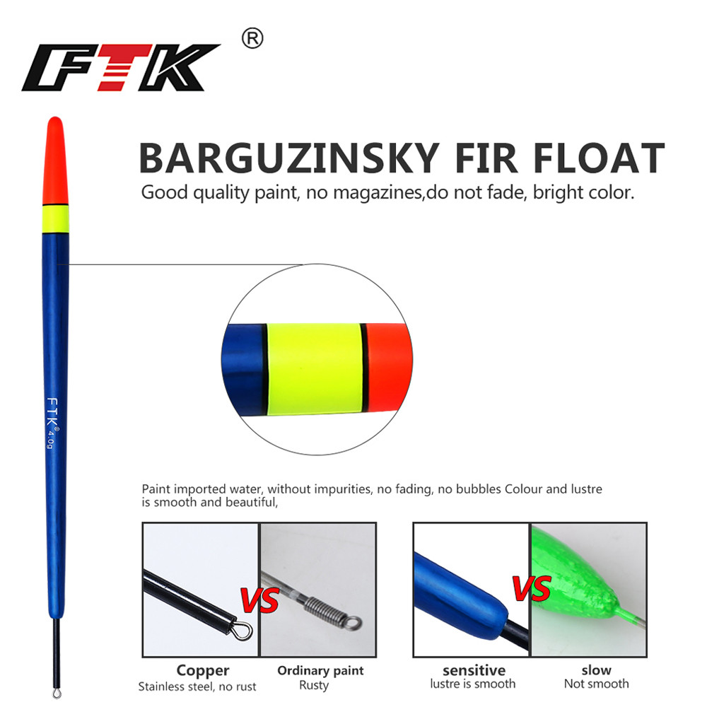 Barguzinsky Fir Light Mix Color 10Pcs/Lot Fishing Float Float 1g-4g Length 17-20cm For Carp Fishing