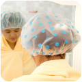 1PC Color Random Dot Waterproof Shower Cap Thicken Elastic Bath Hat Bathing Cap for Women Hair Salon Bathroom Products TSLM2