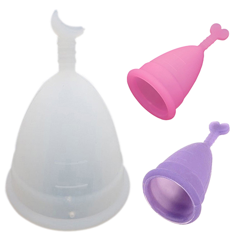 Soft Moon Heart Medical Grade Silicone Menstrual Cup Feminine Hygiene Product