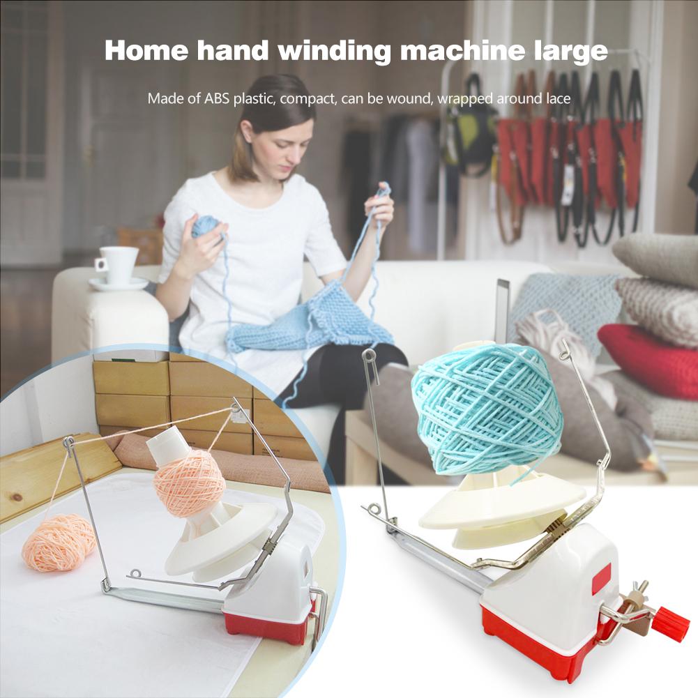 Hand Operated Knitting Machine Handheld Yarn Winder Fiber Knitting Machine String Line Ball Winding Manual Sewing Accessories