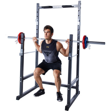 Half Frame Barbell Squat Racks Suit Bench Press Home Bed Frame Pull-ups Fitness Equipment Weight Bench