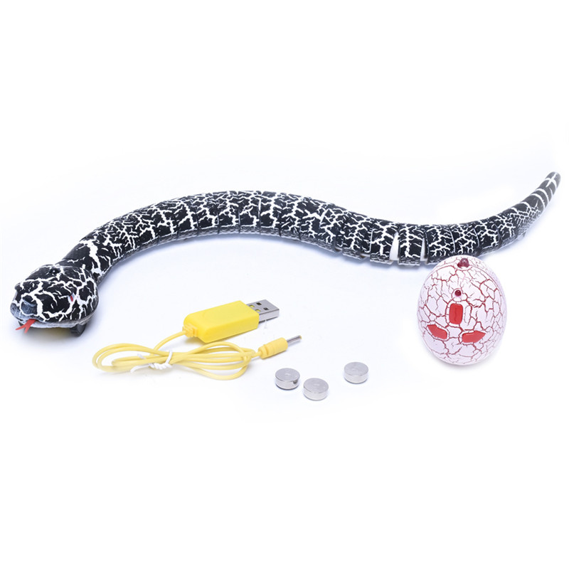 Funny Simulation Snake Infrared RC Remote Control Scary Creepy Reptile Snake Toys robot anti-stress creeper Gift For Adult Child