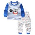 Kids Pajamas Sets Baby Boys Girls Cotton Long Sleeved Tshirt+Pant Cartoon Girl Clothing Autumn Sleepwear Suit Pyjama Trousers