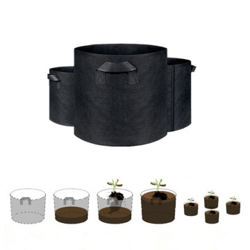 1/2/3//5/7/10 Gallon Non-woven Fabrics Planting Green Bag for Garden Pot Culture Flower Black Grow Bag Green Seedlings