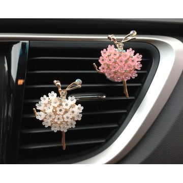 Ballet Girl Creative Car Air Clip Clip Car Air Freshener Auto Air Condition Vent Perfume Decoration Car Accessories XCZ570