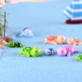 5 Pcs Colorful Mini Turtle DIY Toys Crafts Figure Moss Terrarium Fairy Garden Ornament Landscape Decor Home Decor