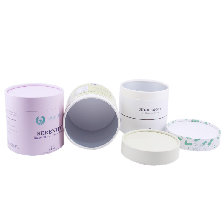 Customized Food Grade Circular Packaging Box for Tea
