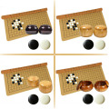 BSTFAMLY Plastic Go Chess Set 361 Pieces For 19 Road PU board Wooden or Bamboo Jar Chinese Old Game of Go Weiqi G20