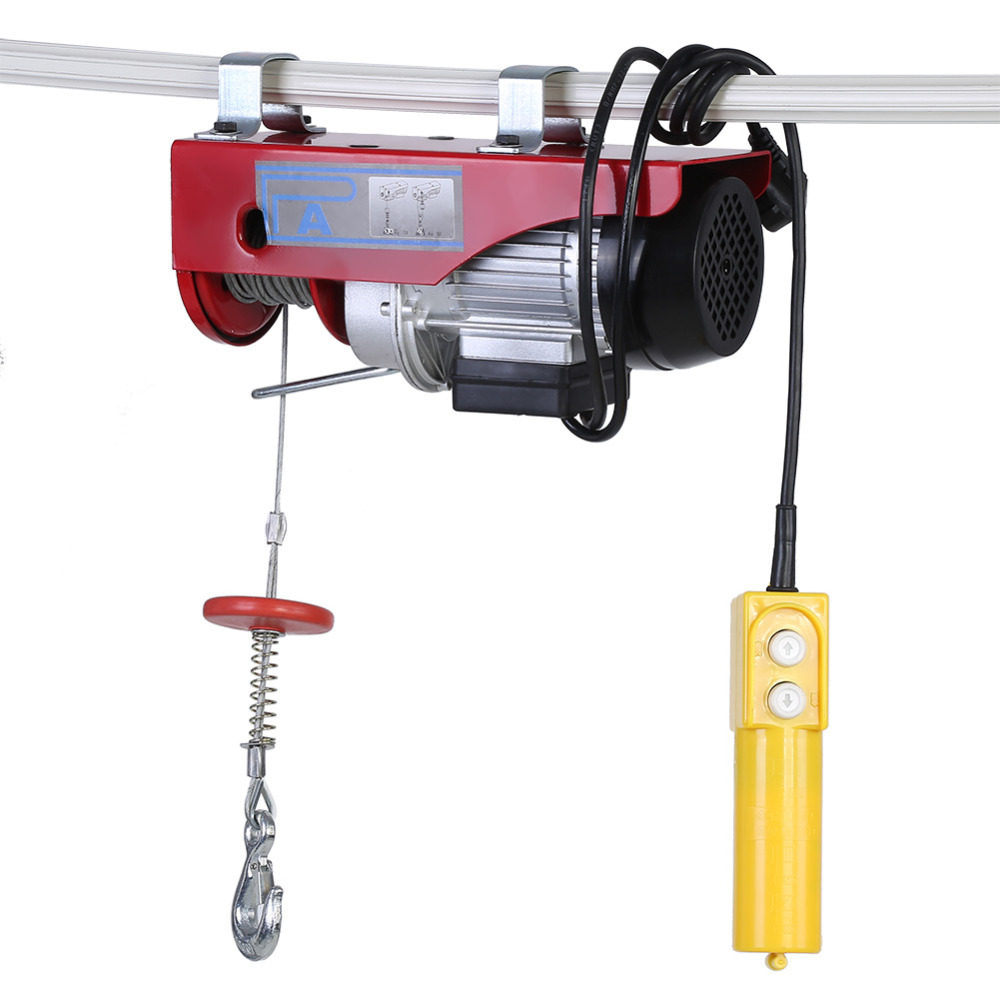 100/200kg Electric Winch Cable Hoist Lifting Wire Hanging Crane Workshop Power Gantry Hoist Winch Lifting Tool