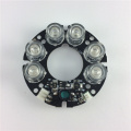 90 Degree Dia.22-Dia.52mm Infrared 6 IR LED board for CCTV cameras night vision DC12V power supply for 60size housing.
