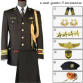 High-Grade Work Wear Men's Spring And Autumn Business Suit Coat Classical Military Uniform Security Guard For Cosplay Gift