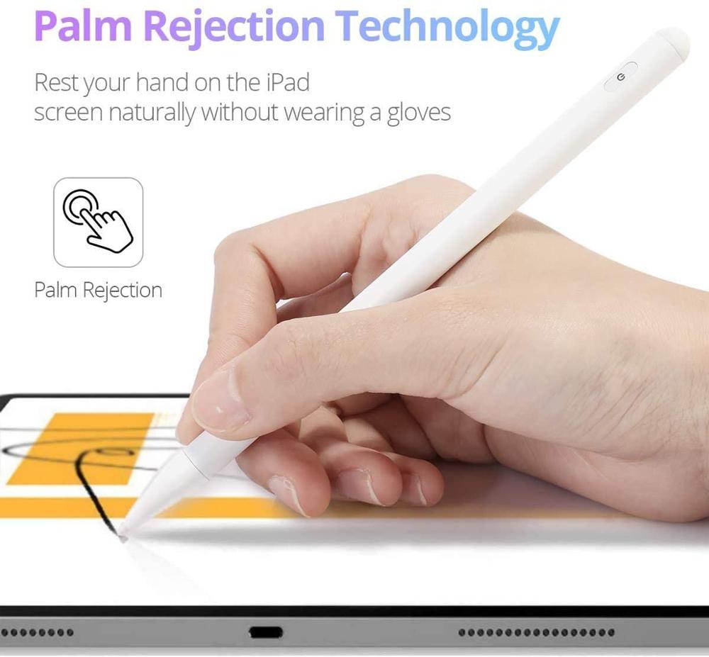 For Apple iPad Pencil for Stylus Pen iPad Pro 11 12.9 2020 2018 2019 6th 10.2 7th 8th Generation mini 5 Air 3 4 Palm Rejection
