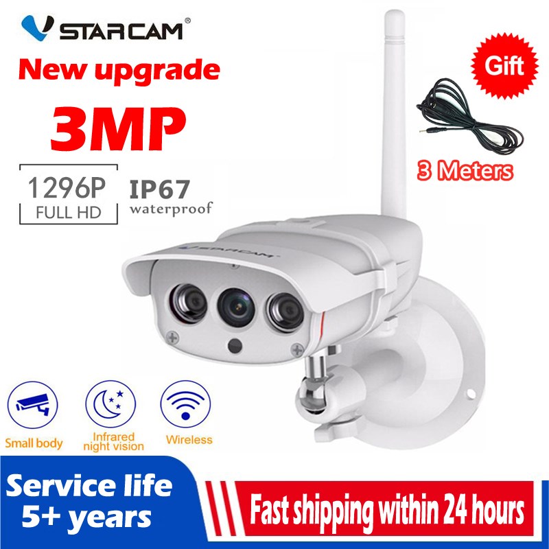 Vstarcam C16S 3MP Wifi IP Camera Outdoor 1296P Security Camera Waterproof IR Night Vision Mobile Video Surveillance CCTV Camera