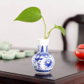 YeFine Small Antique Vase Celadon Porcelain Traditional Chinese Ceramic Decorative Vase For Flowers Living Room Decoration