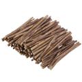 100pcs Long 0.3-0.5CM In Diameter Wood Log Sticks 10CM Tea Tree Sticks Photo Props For DIY Crafts (Wood Color)