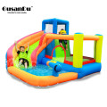 Child Inflatable Bouncer Outdoor Inflatable Water Slide Safety Bounce House Children's Water Park Trampoline for Kids Pool Slide