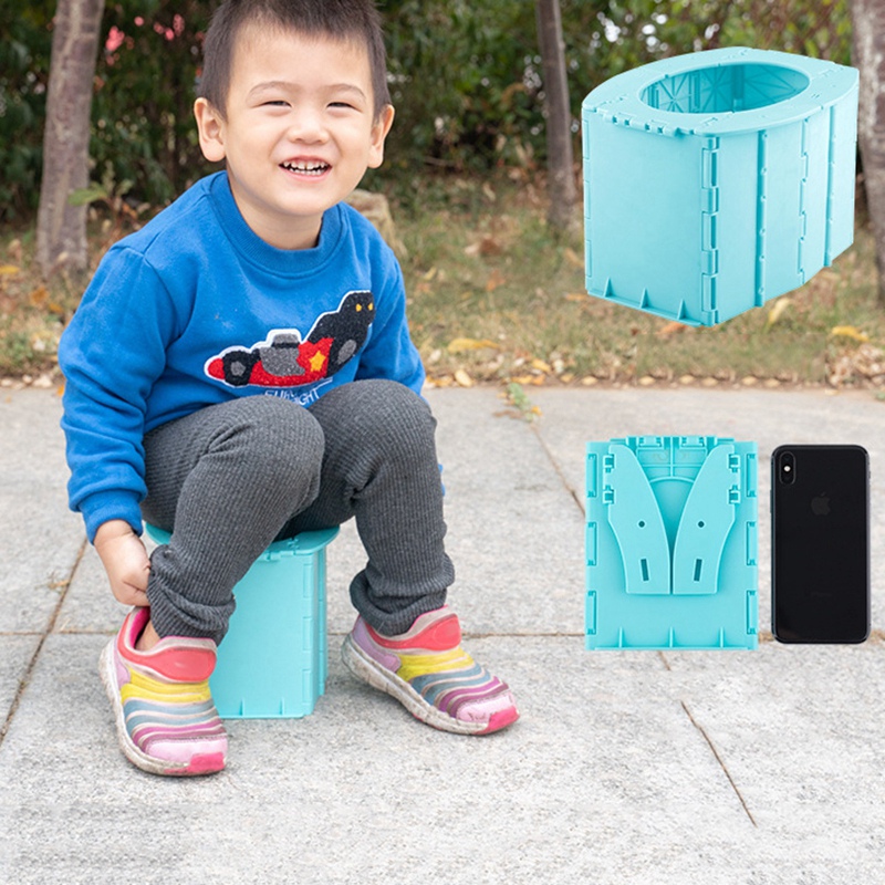Portable Baby Potty Toilet Seat Car Outdoor Travel Camping Kids Potty Training Seat Children's Folding Potty Toilet