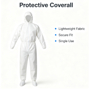 Disposable Protective Coverall for Full Body Safety