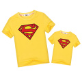 2019 Superman t-shirt father Son family match Outfits fashion short sleeve tops Dad kid boys family look clothes matching shirt